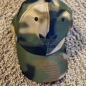 Camo adidas baseball cap.